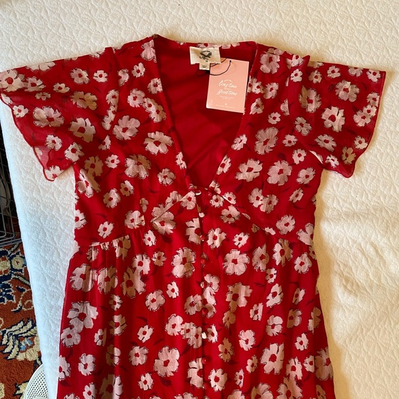 Sacred Hawk Red Maxi Dress - Picture 5 of 7